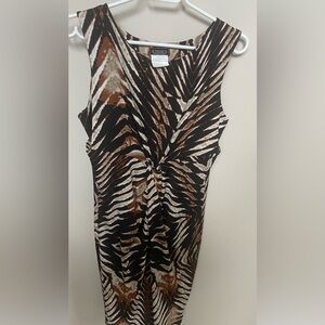 Clientele print dress size large